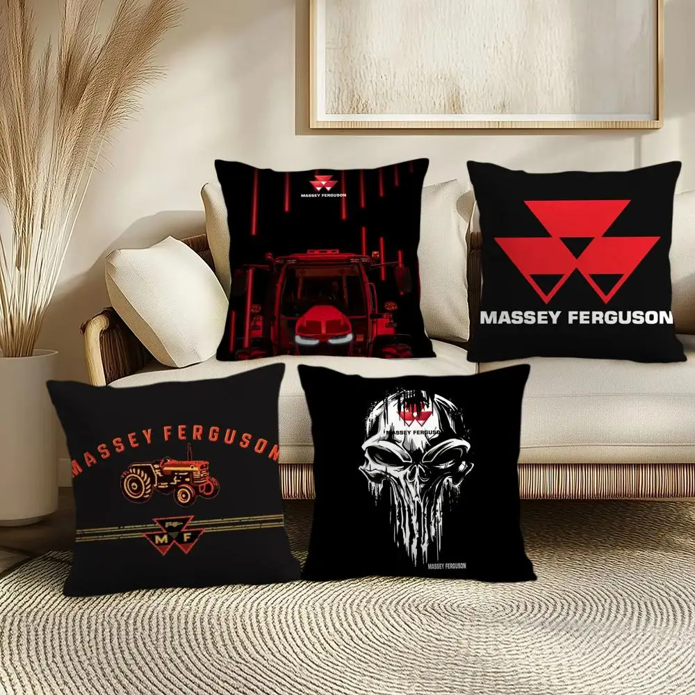 M-Massey F-FergusonS Cushion Cover Soft Plush Throw Pillow C