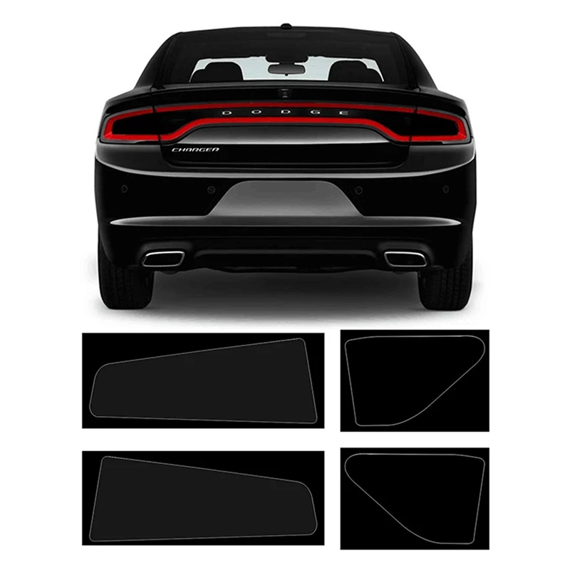 8X Car Smoke Tail Light Tint Kit For Dodge Charger 2015-2020