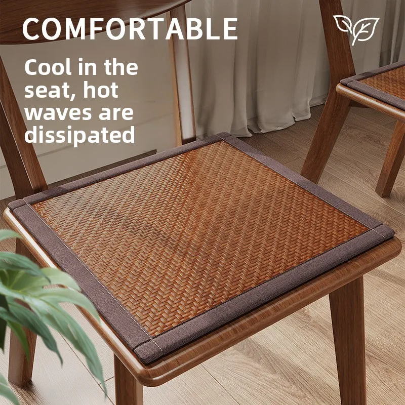 Mat Seat Cushion Chair Summer Rattan Chair Cushion Breathable Non-slip Anti-butt Pain Sedentary Cool Cushion