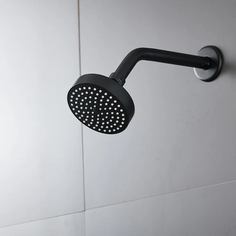 New Bathroom Mini High Pressure Shower Head Black Silver Top Sprayer Rainfall Shower Ceiling Wall Mounted Bathroom Showerhead