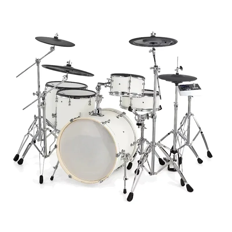 

2025 White Acoustic Design E Drum Set Factory Direct Pro Configuration