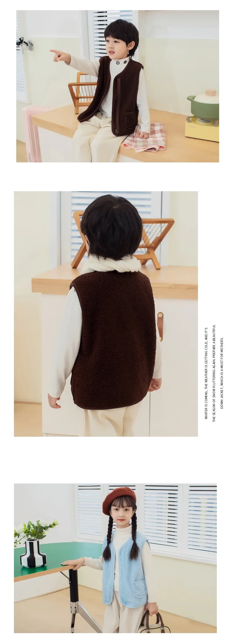Neue Herbst-Winter-Fleece-Weste für Jungen und Mädchen, Baby-Freizeitweste, weiche, atmungsaktive Kinder-Innenweste, winddichte Alltagsjacke für Kinder – Detail 18