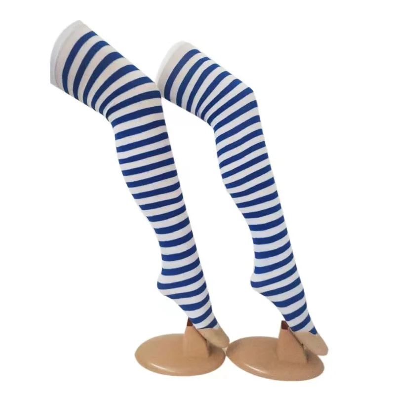 Halloween Lange Gestreifte Kniehohe Strümpfe Anime Hexe Socken Frauen Party Kostüm Prop Weihnachten Dress Up Zubehör Täglichen Verschleiß Dünne – Detail 15