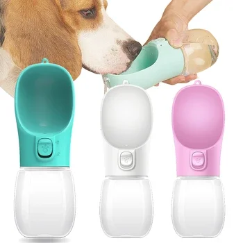 800ml Portable Dog Water Bottle For Small Medium Big Dogs Outdoor Travel Drinking Bowl Puppy Cat Feeder Pet Labrador Accessories