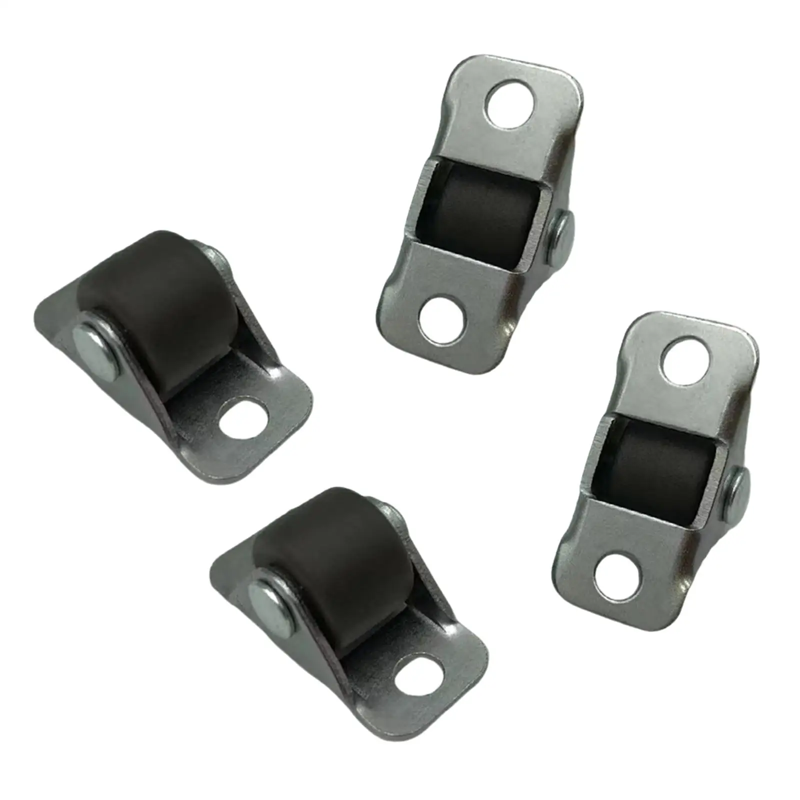 4 Pieces Fixed Castor Wheels Furniture Wheel Small Rubber Caster Set for Table Cupboard Shopping Carts Shelves Small Furniture