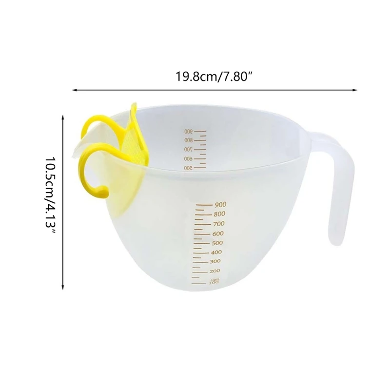 Transparent Egg Beating Measuring Cup PP Material Kitchen Baking Accessories Dropship