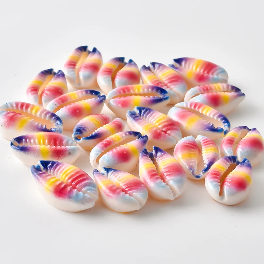 5 Stück bunte Muschel-Anhänger mit bösem Blick/Türkischem Auge, Seestern, Schildkröten-Muscheln, Anhänger für die Schmuckherstellung, handgefertigte Armbänder, Geschenk – Detail 3