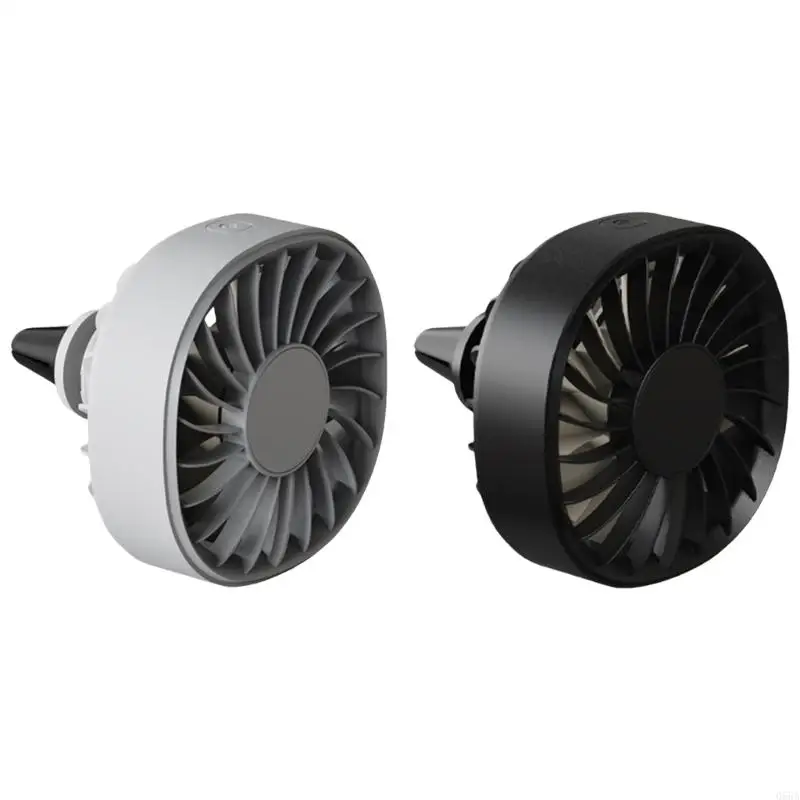 

Portable USB Vehicle Fan 360 Rotation Color Led Light Quiet Car Cooling Fan 066A