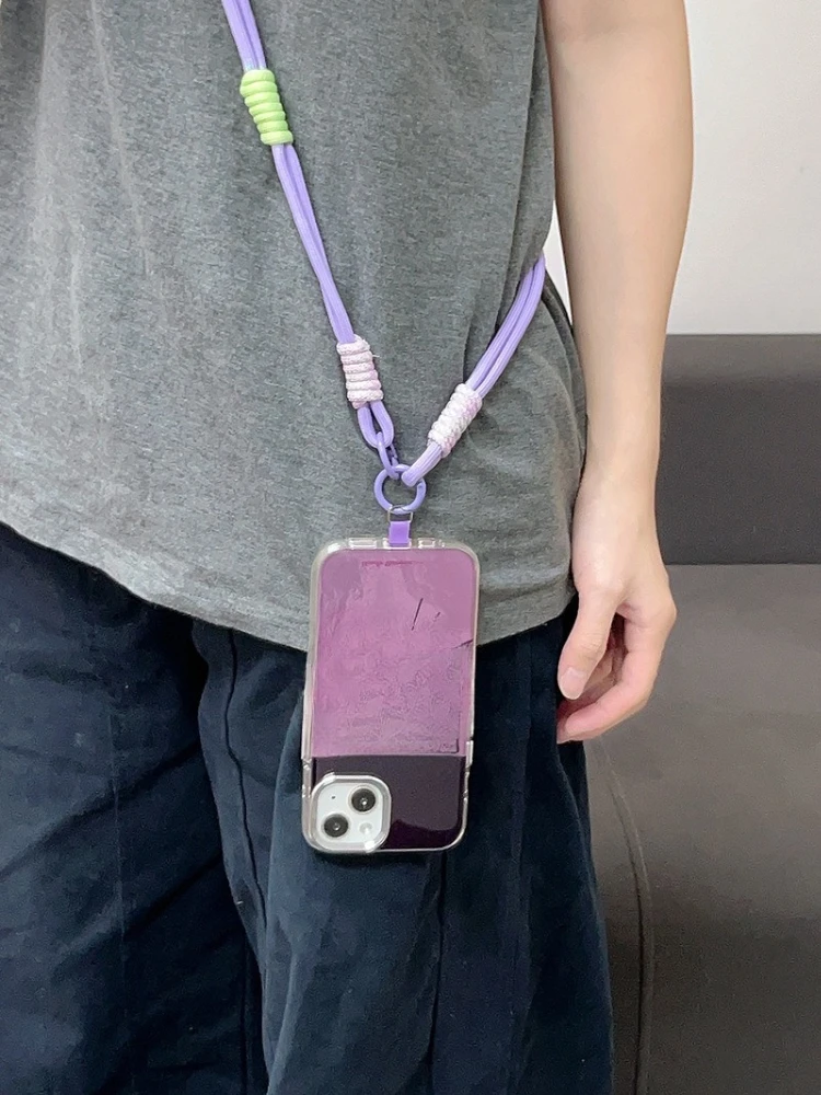 Japanese Korean Style Long Crossbody Phone Lanyard, Shoulder Strap Sling Chain Universal for Mobile Phone Case Supplies