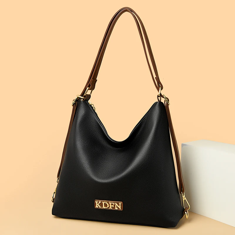 2024 New Famous Luxury Designer Women\'s Shoulder Bag High Quality Texture Solid Color Ladies Handbag Girls Fashion Trend Wallet