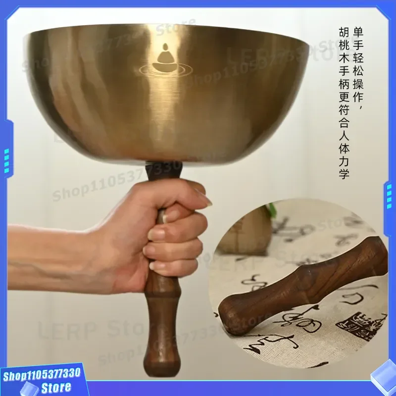 Nepal Handmade Bronze Singing Bowl for Yoga Meditation Healing Sound Therapy Professional Buddha Ching Bowl Direct Supply