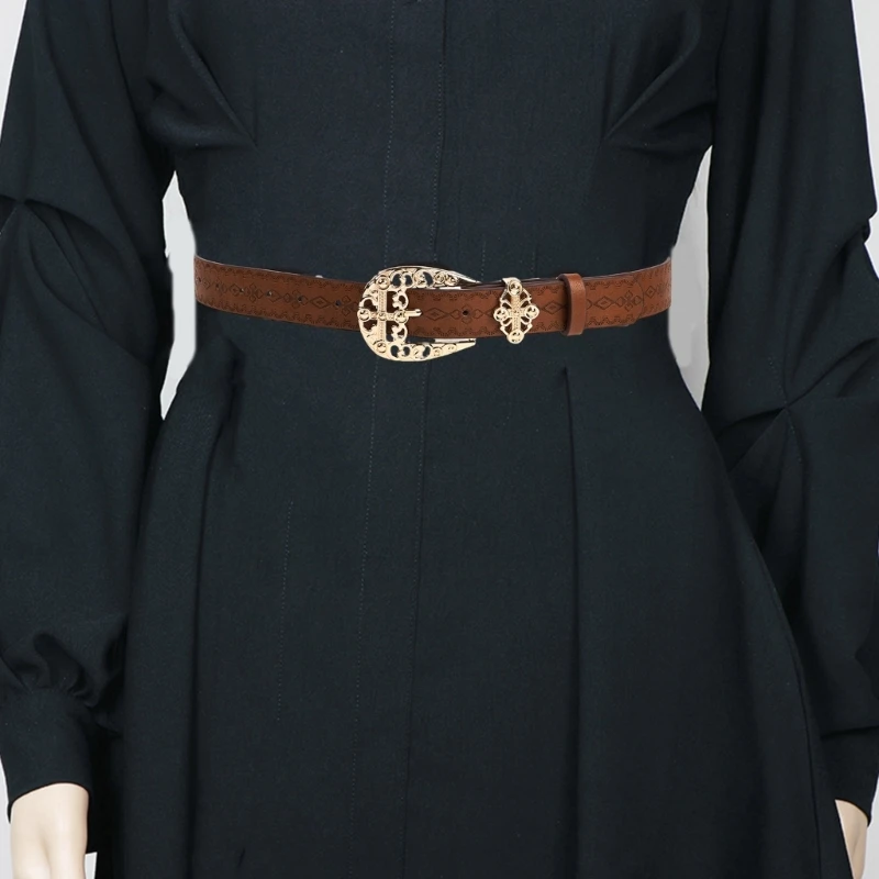 Medieval Teens Waist Belt Adjustable Buckle Waist Straps for Dress Shirt image 3