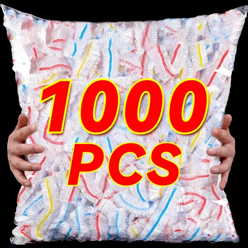 1000/50 sztuk jednorazowe pokrywki na żywność kuchenne nylonowe opakowania torby do przechowywania plastikowe elastyczne opakowanie pokrowce na żywność pokrywka do przechowywania świeżości