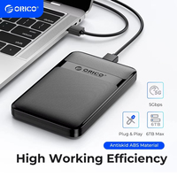 ORICO HDD Case 2.5 Inch SATA To USB3.0/Type-C HD Box Enclosure 6Gbps Max USB-C External SATA HDD Enclosure Support Auto-Sleep