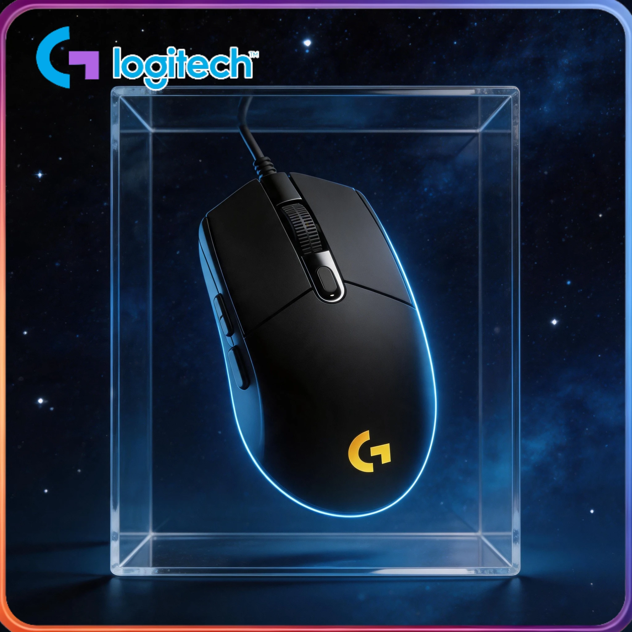 

Logitech G102/G203 Wired Gaming Mouse, with 8000dpi sensor, programmable buttons, suitable for esports players