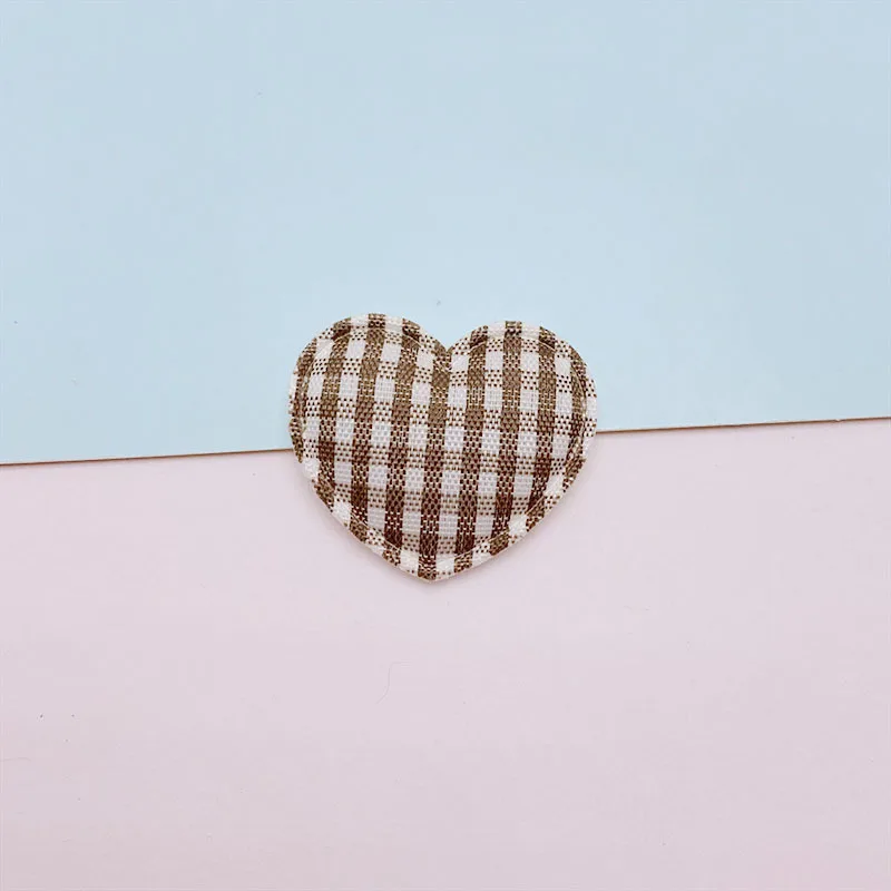70 Stück 3x2,5 cm Gitterstoff-Herz-Applikationen zum Aufnähen für DIY Haarspangen-Zubehör, Kleidung, Kopfbedeckungen, Dekor-Patches – Detail 7