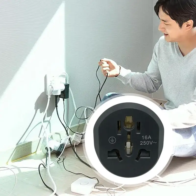 Eu German Conversiestekker Adapter Universalia Power Socket Wandkabel Stekker Reisadapter Stopcontact Type F Plug Converter Adapters