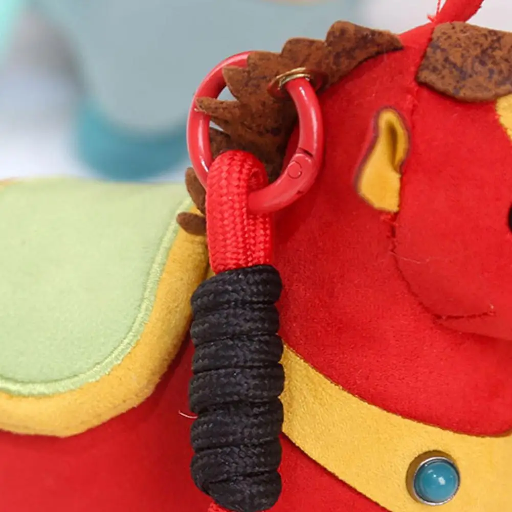 Doll Keychain Zodiac Pony Plush Keychain Soft Stuffed Cartoon Horse Pendant Birthday Gift for Girls Boys Family Friends Reusable