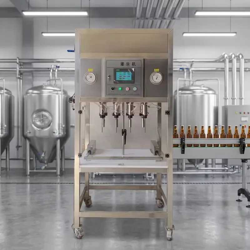 Heads Filling and Capping Semi-automatic Beer Filling Machine