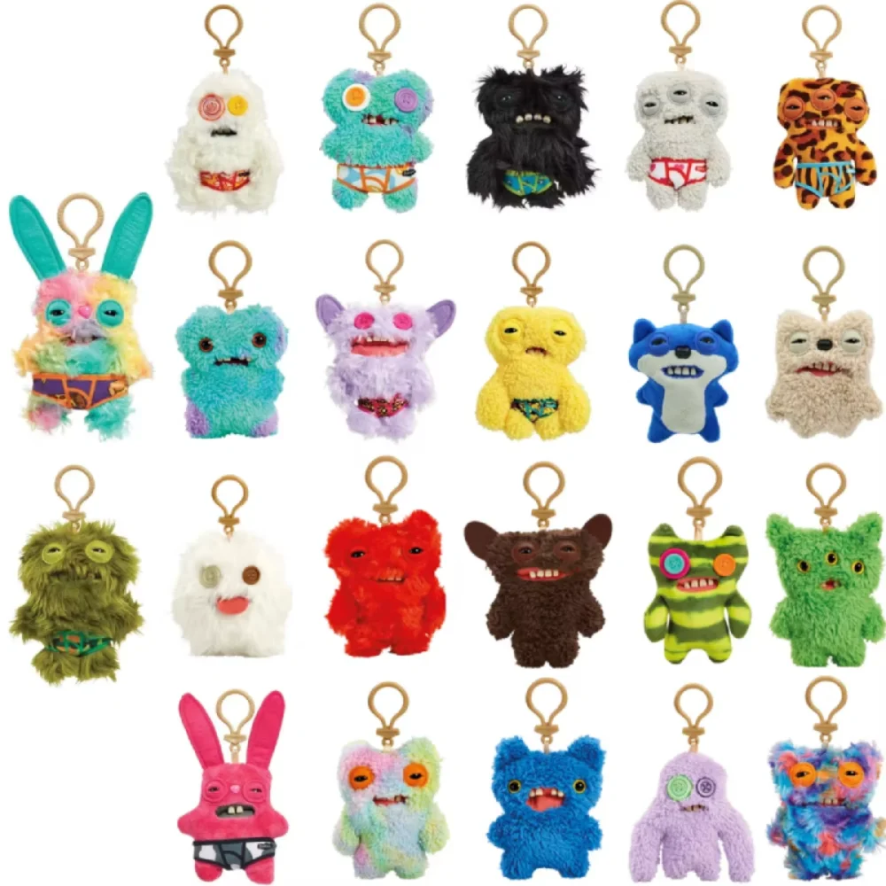 

Random Fuggler Funny Ugly Monster Plush Pendant Rabbit Wide Eyed Ugly Monster Toy Plushie Doll for Kids Gifts Cute Plush 12cm