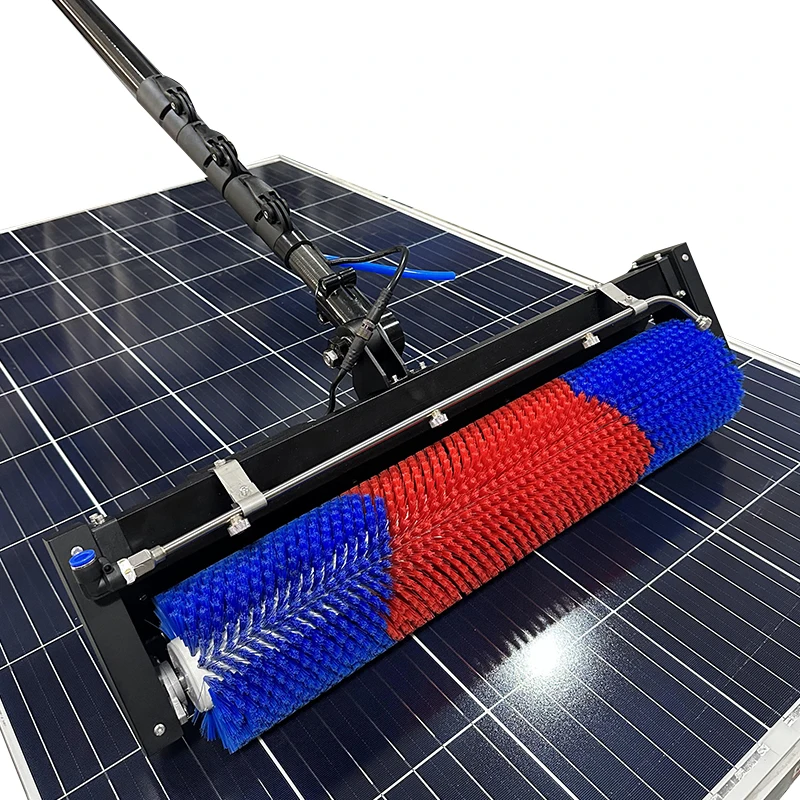 

Home Cleaning Solar Panels Professional Solar Cleaning Roller Brush Adjustable Telescopic Rod