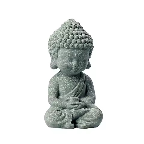 Desktop Cculpture Sandstone Aquarium Buddha Statues Mini Cute Buddha Tea Pet DIY Funny Dolls Buddha Statue Bedroom
