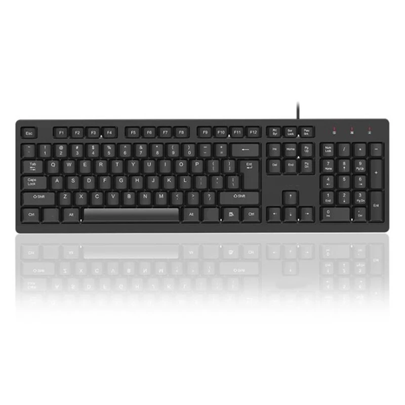 Full-Size USB Keyboard for Office Work Featuring Standard Layout and Reliable Performance for Extended daily computer usage