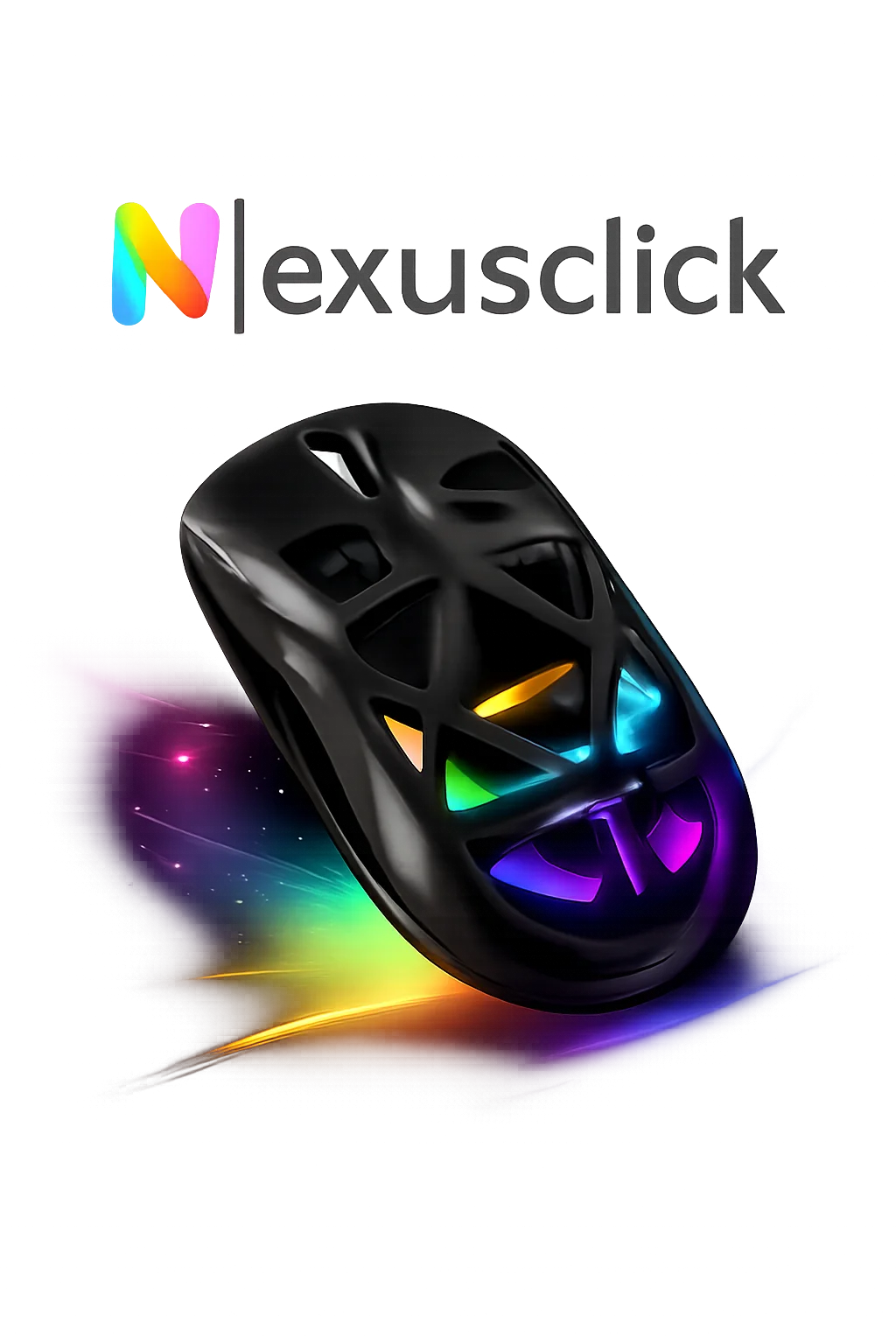 

2.4G/Bluetooth Rechargeable Tri-Mode Wireless Gaming Mouse,4000DPI Lightweight RGB Backlit Transparent Ergonomic Design Mice