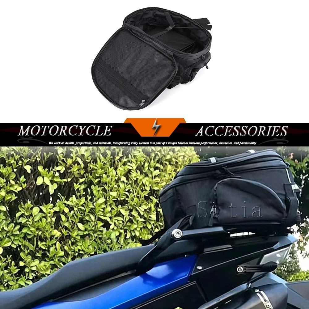 New Motorcycle Accessories Nylon Black Waterproof Tail Bags Back Seat Bags Handbag For BMW R1300GS R 1300 GS R1300 GS R1300GS