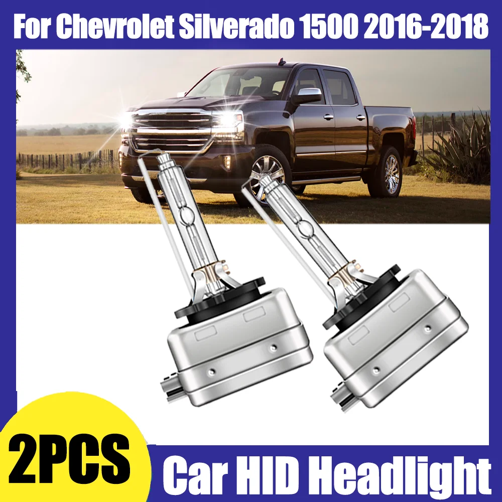

2 шт., 6000K, белые мощные автомобильные лампы D3S HID, ксеноновые лампы для фар, 35 Вт, автомобильные фары для Chevrolet Silverado 1500 2016-2018 гг.