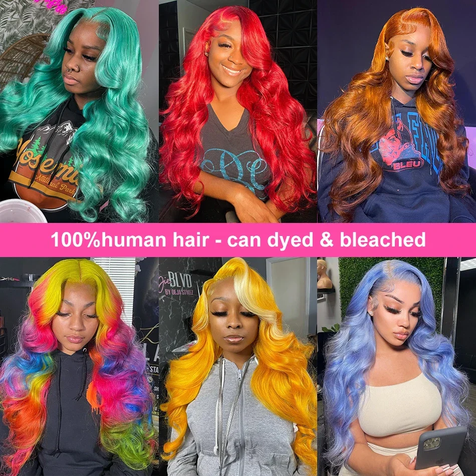 613 Honey Blonde Body Wave Lace Front Human Hair Wigs for Women  Colored 613 13x6  Lace Front Human Hair Wig for women