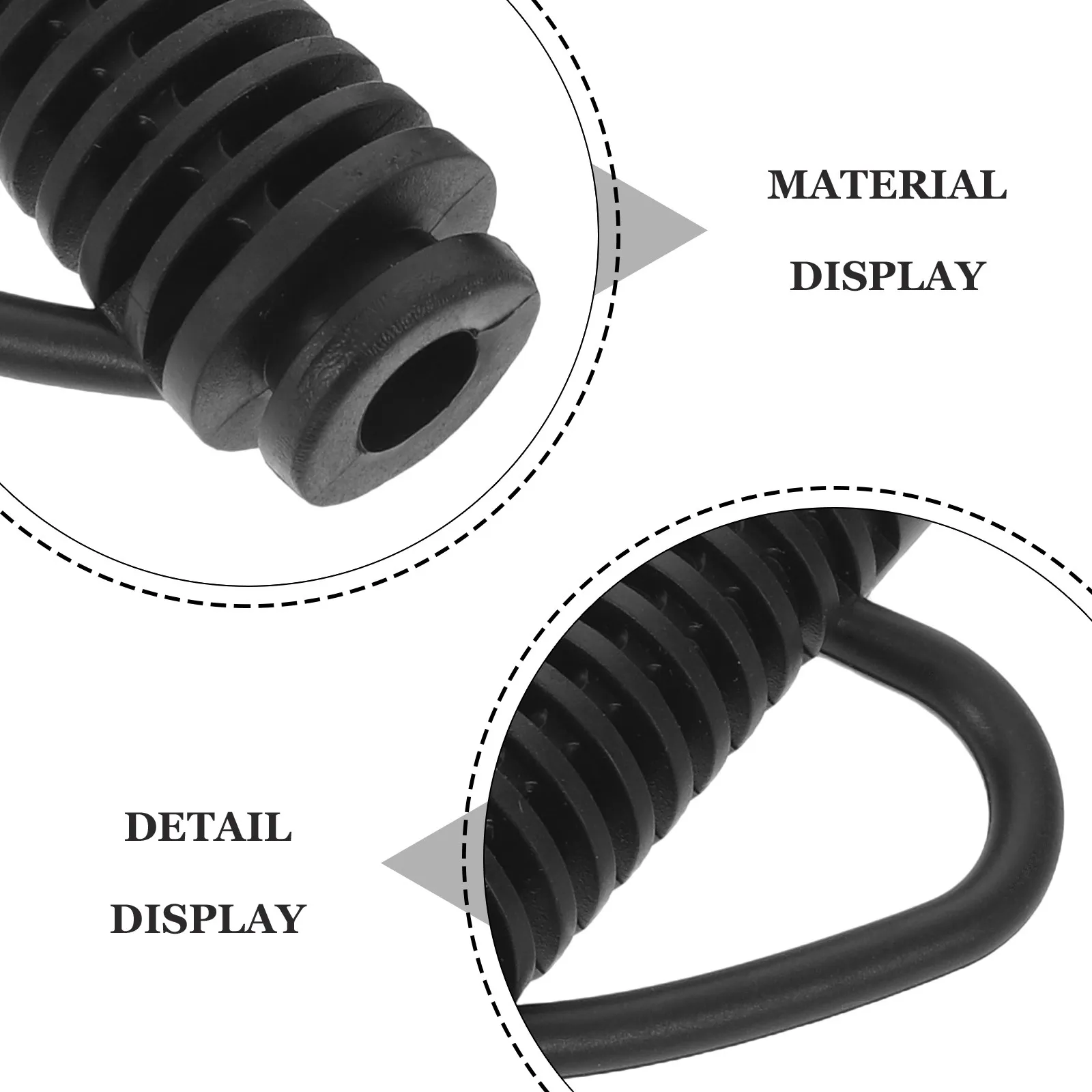 Hair Dryer Cord Protector Flexible Strain Relief Boot Anti-Bending Joint Protector Heat Resistant Cable Sleeve for Home Salon