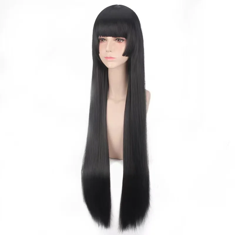 Cosplay wig for the Snow Maiden Sakura skin from the Onmyoji mobile game, long straight hair, princess-style cosplay