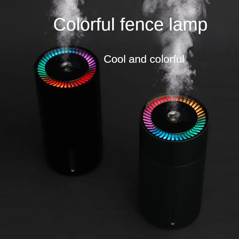 Umidificatore per auto ricaricabile muto colorato luce ambientale USB umidificatore portatile diffusore di fragranze per olio essenziale di veicoli