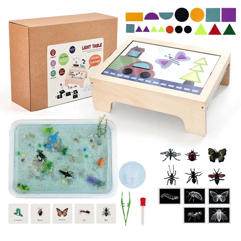 Baby Montessori Toys Animal And Plant Learning Desk Pre-school Educational Toys For Intelligence Development Drawing Puzzle Toy