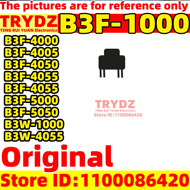 10-5pcs New B3F-1000 B3F-4000 B3F-4005 B3F-4050 B3F-4055 B3F-4055 B3F-5000 B3F-5050 B3W-1000 B3W-4055 Pushbutton switch