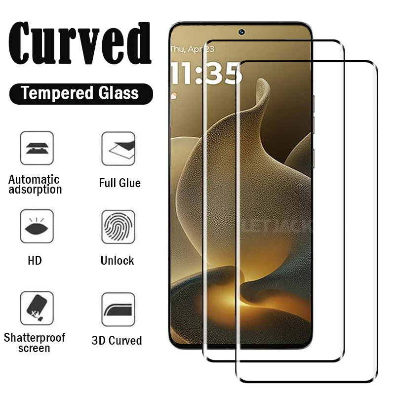 

Защитное стекло 3D с полным покрытием для Motorola Moto Signature 5G, изогнутое, с высокой четкостью изображения