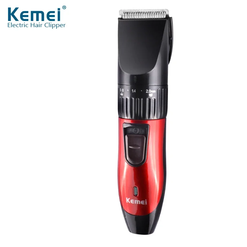 Cortadora de pelo eléctrica recargable Kemei Km-730 para hombres, cortadora inalámbrica portátil, maquinilla de afeitar angular profesional