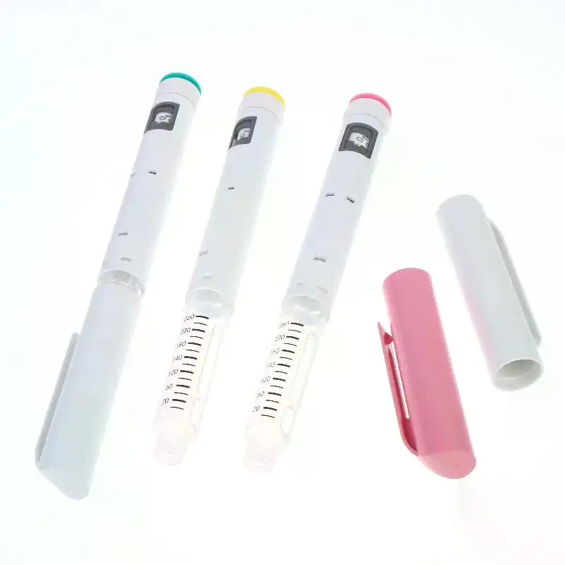 /YOV/Adjustable Lancing Pen Disposable Insulin Syringe Perfect For Home Blood Glucose Testing Diabetic Care 1Pcs