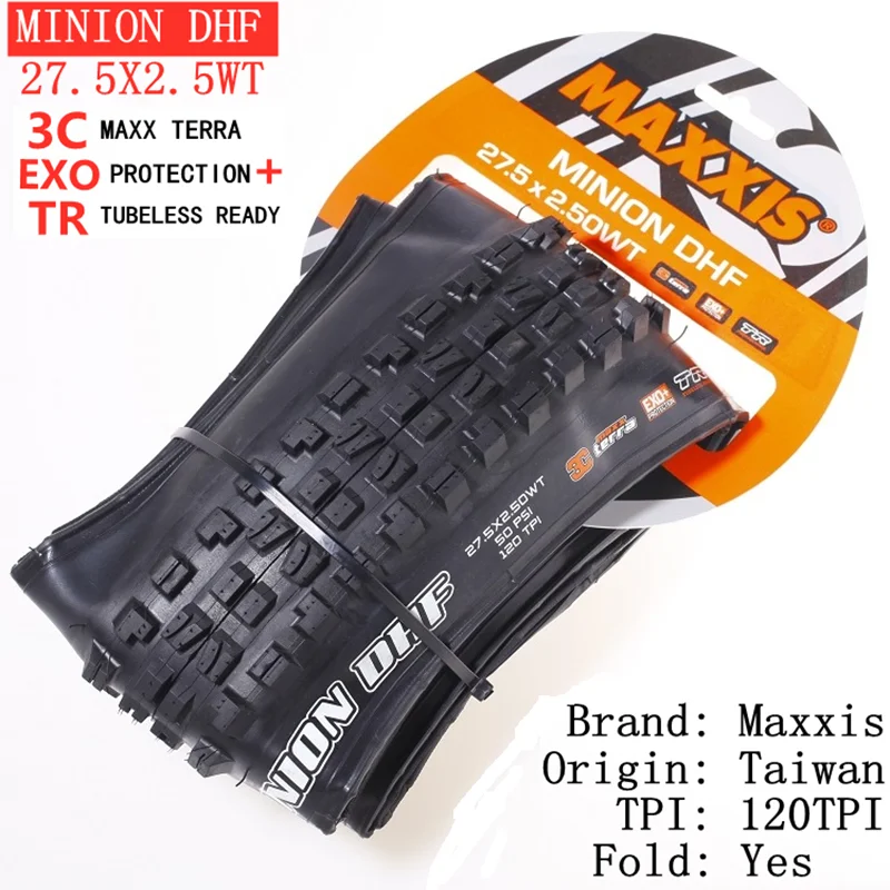 Maxxis Minion DHF (M301Ru) 26x2.3 27.5x2.3/2.5/2.8 29x2.3/2.5  Folding Downhill Tires For Mountain Bikes Are More Wear-resistant