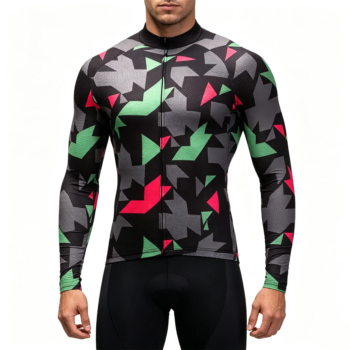 2027 Winter Herren-Radtrikot-Set, warmes Fleece-Radtrikot-Set, Triathlon-Mountainbike-Langarm-Radbekleidung – Detail 4