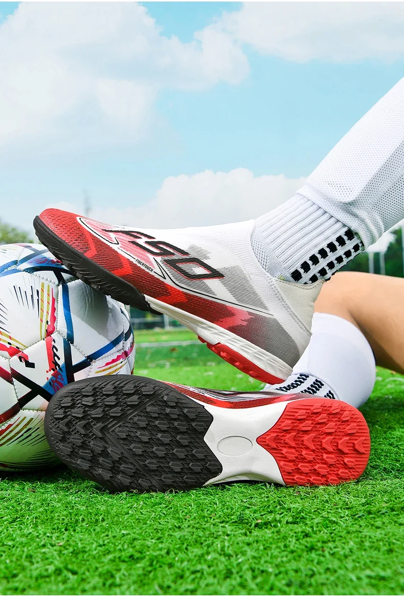 Herren Original Fußballschuhe Hochwertige Atmungsaktive Ultraleichte Profi-Fußballschuhe für Spielfeld und Training – Detail 25