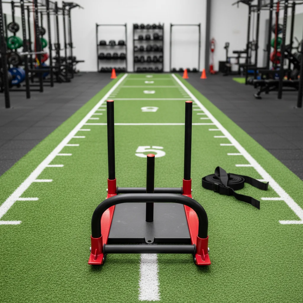 Multifunctional Speed Sled Push/pull Sled Include Waist Belt and Harness Fitness Training Power Sledpromote sales
