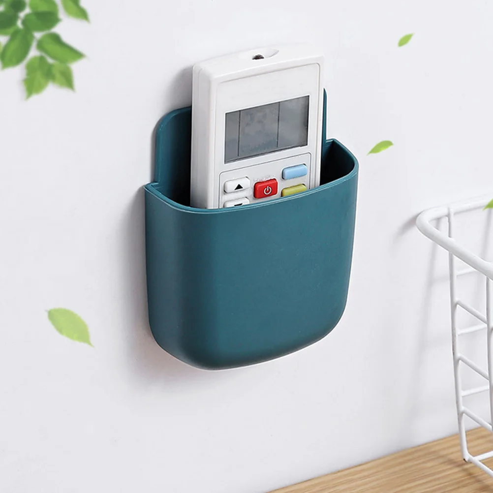 

6Pcs Remote Controller Storage Boxes Wall Adhesive Storage Cases for Mobile Phones Remote Controllers Keys Cosmetics