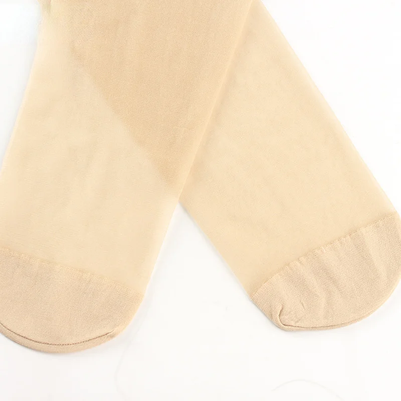 Flesh-colored Stockings Core Silk Plus Gear Pantyhose Spring and Summer 5D Ultra-thin Transparent Sexy Legs Skin-covering Socks