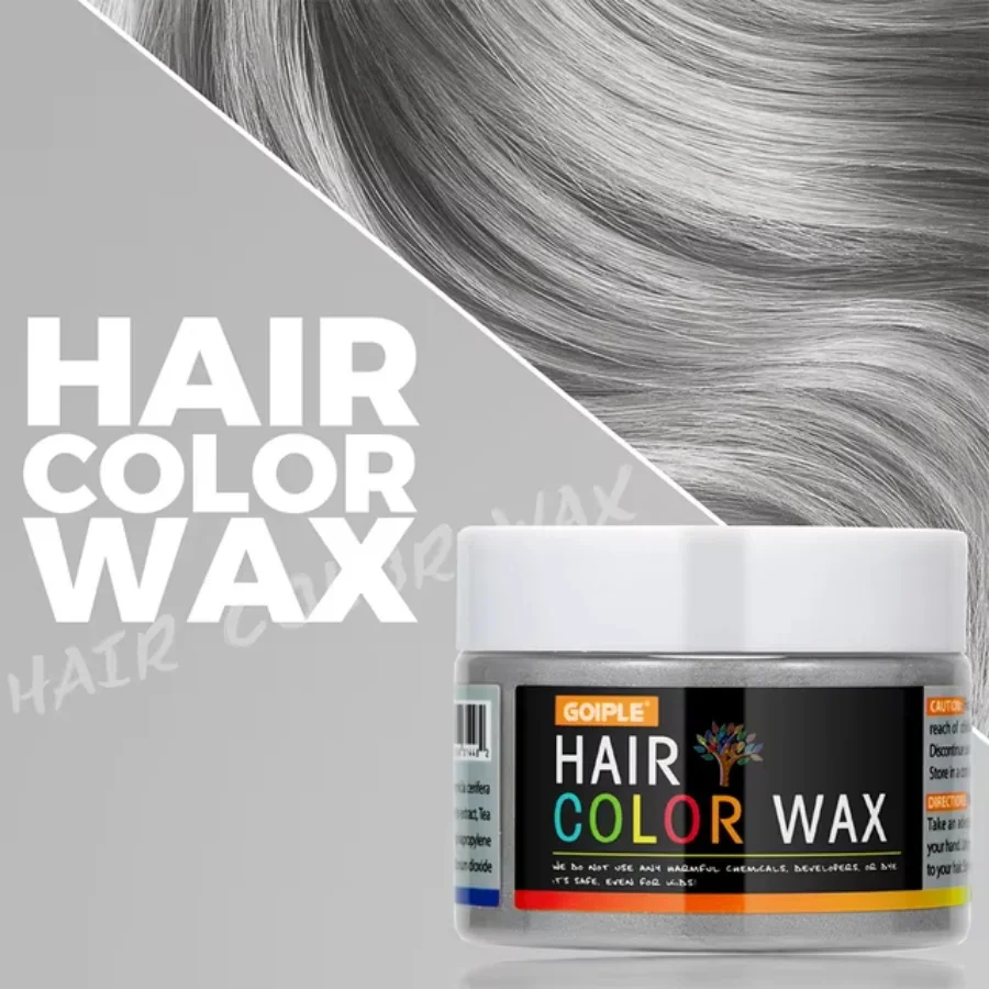 Valentijnsdag DIY Haarverf Modder Haar Kleurwas Makkelijk te Verwijderen Kleurcrème Eenmalige Haar-, Baard- en Wenkbrauwkleurproducten