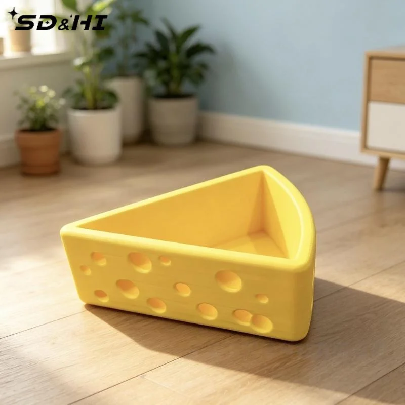 3D Printed Fun Cheese Triangle - Home Office For recension och pris