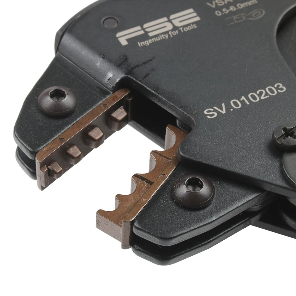 Pinza a crimpare VSA-06 0,25-6mm2 23-10AWG per terminali non isolati morsetto mini utensili di tipo autolegolanti per risparmiare manodopera