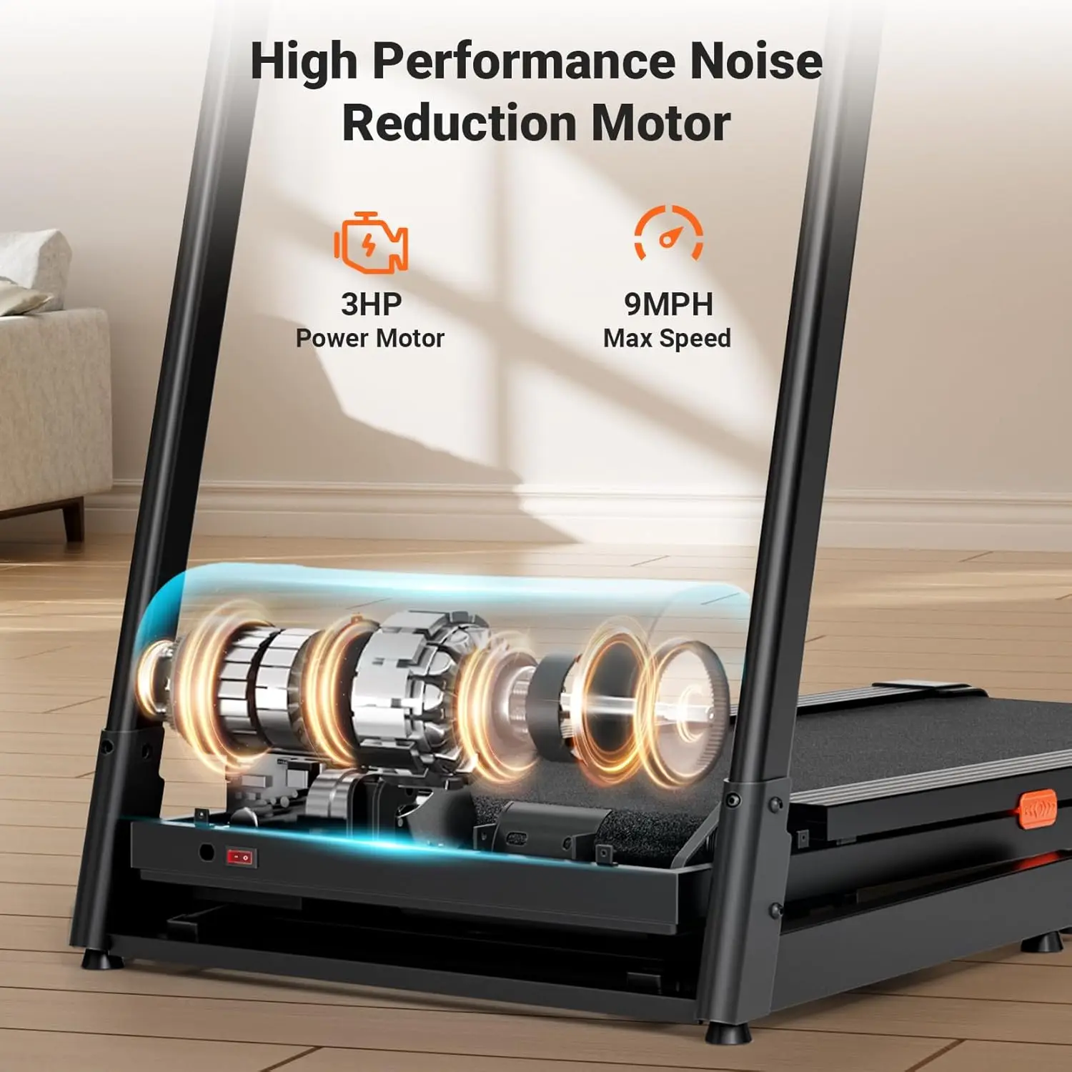 جهاز سير مائل، جهاز سير منحدر تلقائي 0-12% للجري والمشي، سعة وزن 300 رطل،