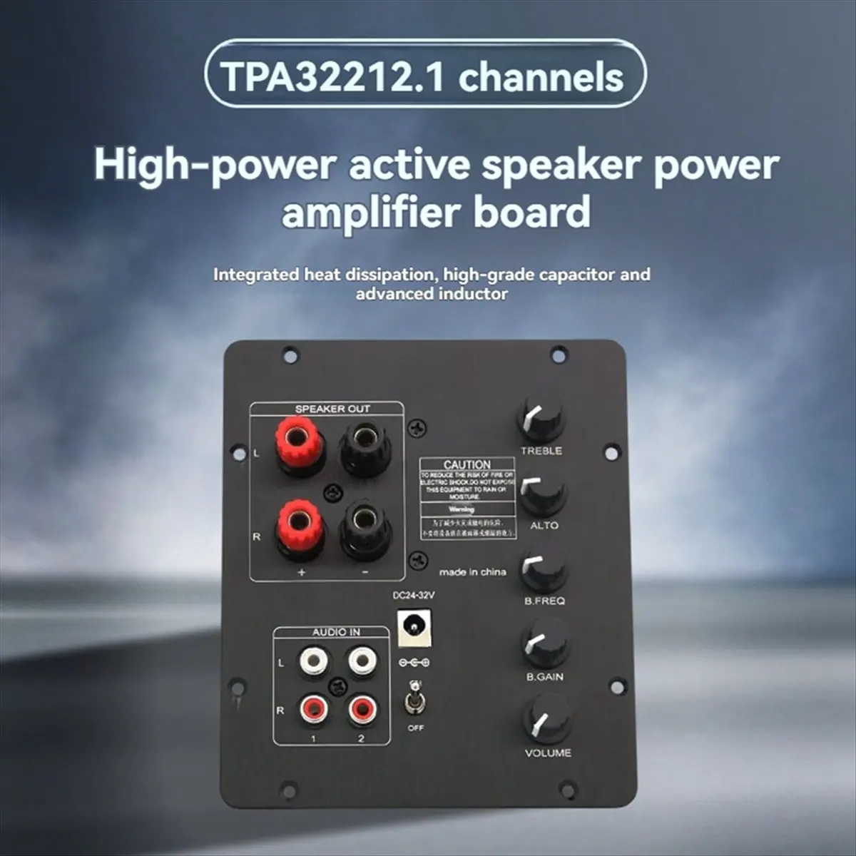 Super Sale TPA3221 Aktivlautsprecher-Verstärkerplatine HiFi 2.1-Kanal Hochleistungs-QCC3084 Bluetooth 5.4 100Wx2+200W Verstärker
